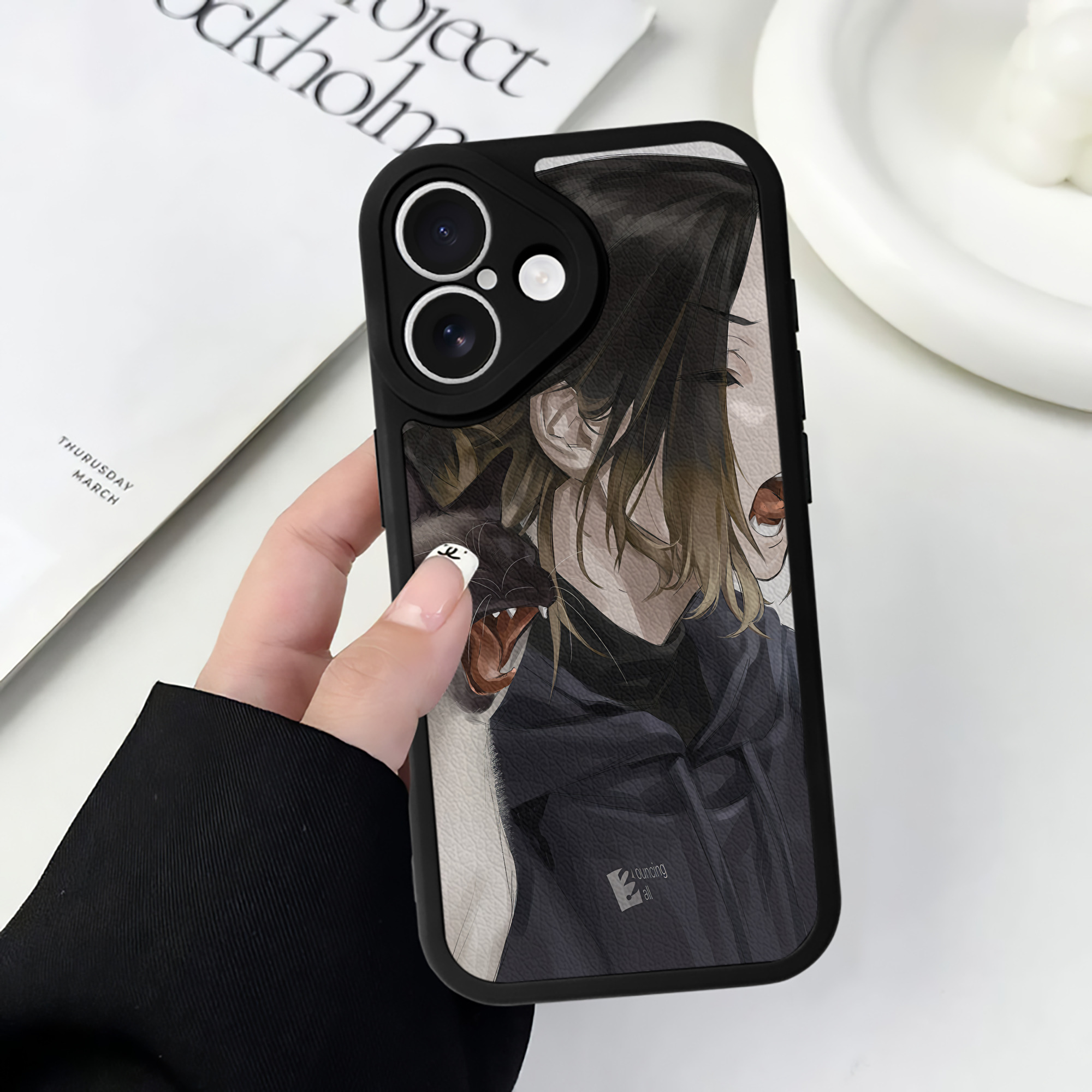 （画像用） ハイキュー!! Haikyu!! 【iPhone 16シリーズ対応】シリコンスマホケース（レザー調） 材質：シリコン